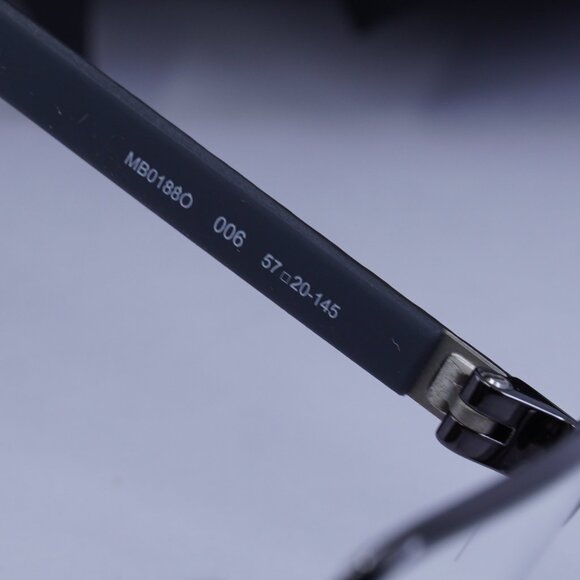 Montblanc MB0188O 006 Rectangle Eyeglasses 57mm – Grey - Picture 7 of 9